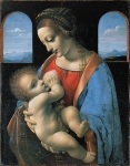 Леонардо. Мадонна Литта. 1490-91. Эрмитаж, СПб