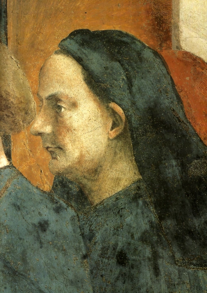 Предполагаемое изображение Филиппо Брунеллески на фреске Мазаччо из